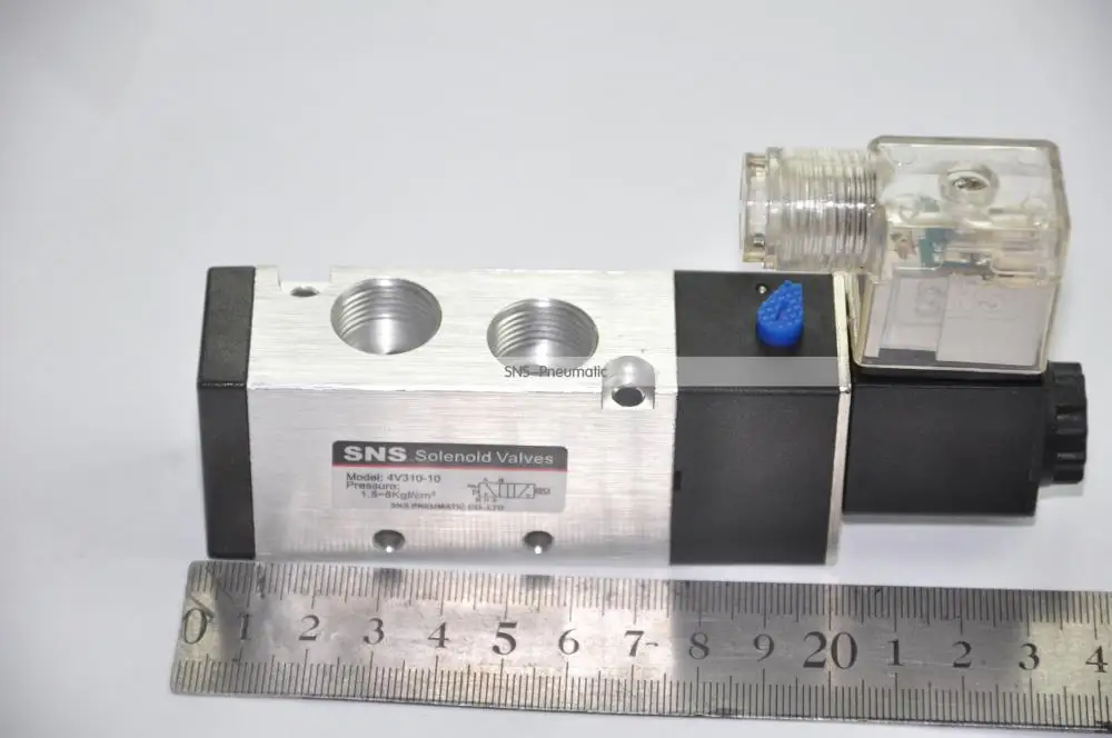 4V310 10 DC24V AC220V DC110V 380В Соленоидный клапан воздушный SNS пневматические части RC3/8