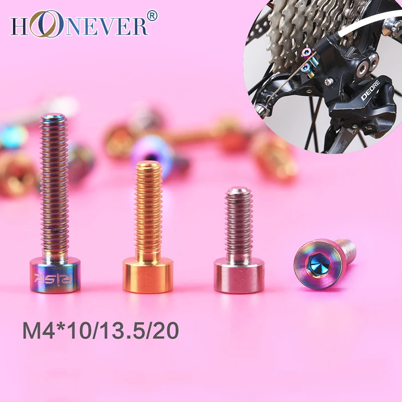 Buy M4x10/13.5/20mm Titanium Bicycle Fork Hydraulic