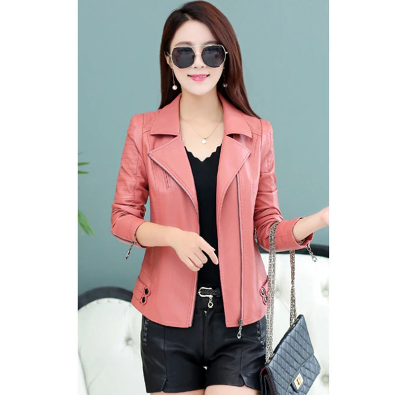 Autumn-Jacket-Women-2018-Fashion-New-Slim-Large-Size-Solid-Color-Elegant-Short-Section-Long-Sleeves
