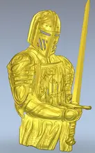 Modelo 3d alívio para cnc em formato de arquivo STL cavaleiro