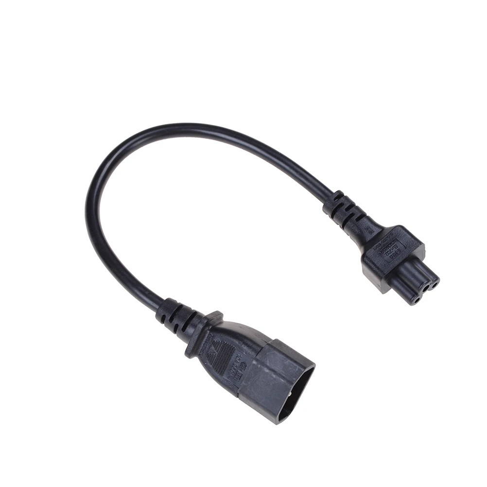 1 шт. 20 см IEC 320 C14 штекер для C5 Женский Кабель-адаптер IEC 3 контактный разъем для C5 Микки, PDU UPS Мощность кабель конвертера