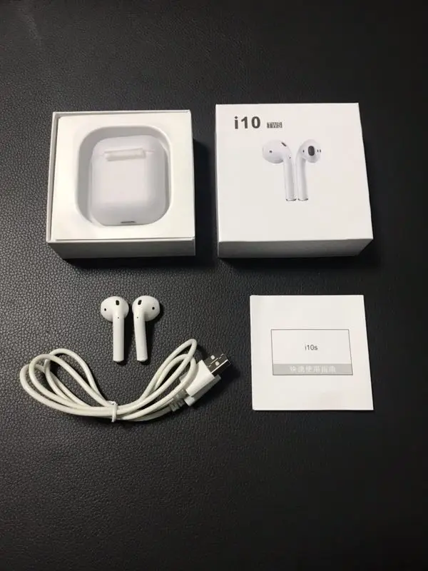 A quality i10 tws Bluetooth Earphones Wireless Bluetooth 5 0 Earbuds Touch control for Mobile Android