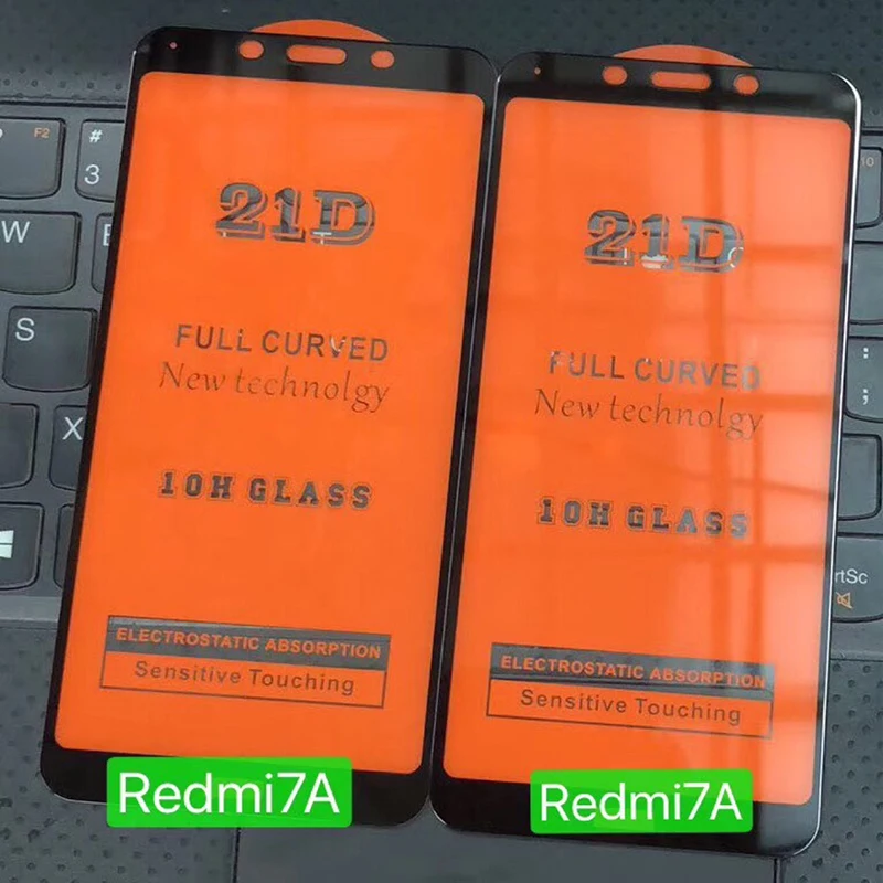 500 шт 21D закаленное стекло полное покрытие против царапин для Xiaomi Redmi Note 8 8A 7 Pro 7S 6 K20 Защитная пленка для экрана