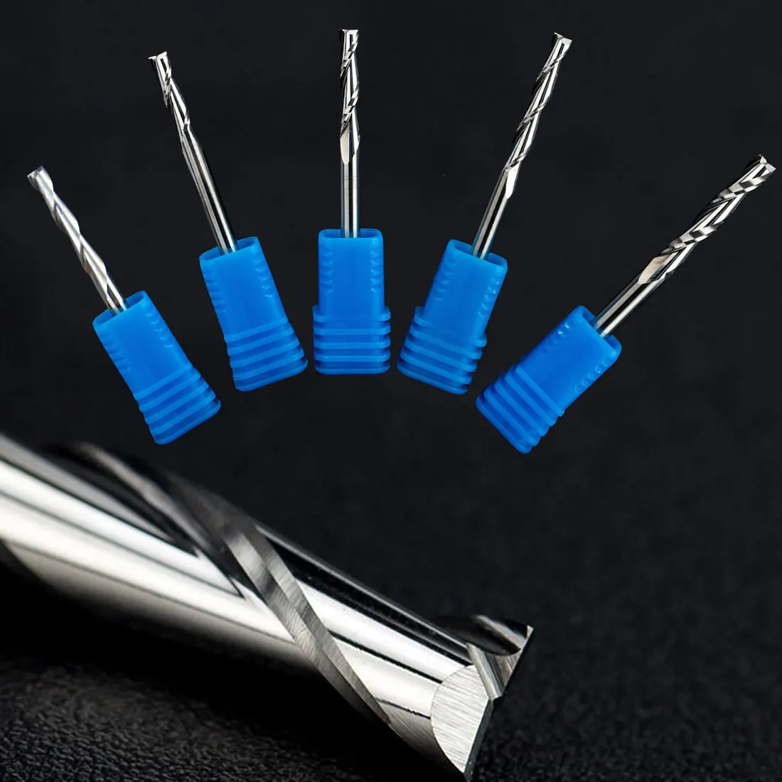 

12/15/17/20/22mm Carbide Tungsten Corn Cutter Cutting 3.175mm PCB Milling Bits End Mill CNC Router Bits for Engraving Machine