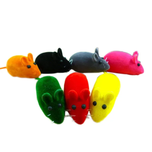 

Cute False Little Mouse Squeak Noise Sound Funny Rat Playing Toy For Cat Kitten Pet Play Funny Multi Color New