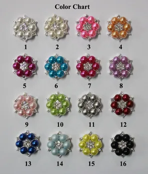 

Free Shipping 4pcs/lot 25mm Flatback Rhinestone Pearl Button For Hair Flower Wedding Invitation DIY BHP08022-1