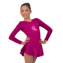 Платье для фигурного катания Nasinaya, индивидуальные юбки для конькобежцев для девочек, женщин, детей, Patinaje, гимнастика, представление 390