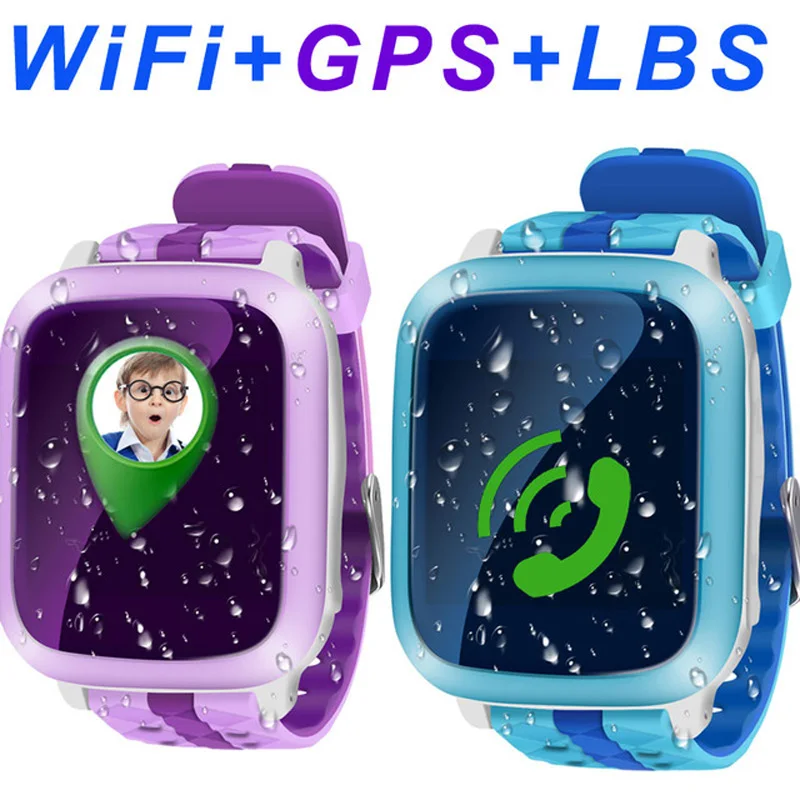 Смартфон gps часы детские наручные DS18 GSM Wi-Fi локатор трекер анти-потерянный Smartwatch