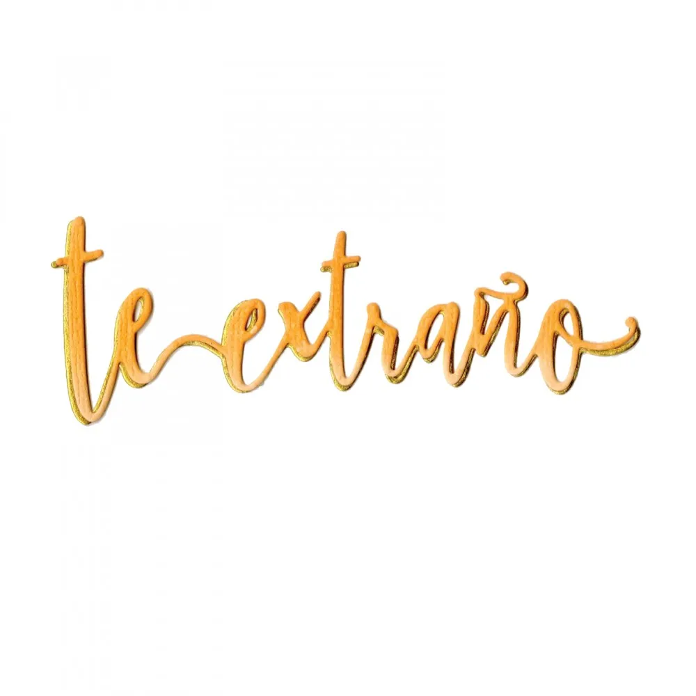 

Te Extrao (I Miss You) Spanish Word Metal Cutting Die Stencil For Scrapbooking Paper Cards Crafts New Valentine's Day Dies