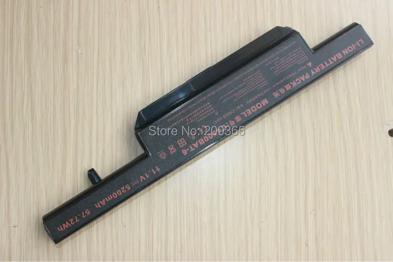 C4500BAT 6 Аккумулятор для ноутбука Clevo C4500 C4500Q 5200Mah BAT B5105M C4100|laptop battery|6 cellbattery for laptop |