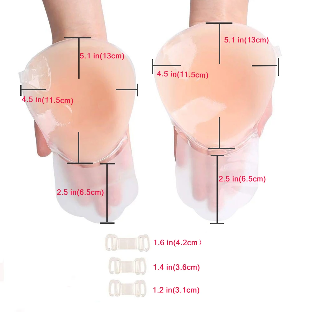 1 пара womengather с пряжкой силиконовый бюстгальтер клей для кожи можно повторно использовать невидимую ультратонкую грудь паста подходит размер A-C чашки