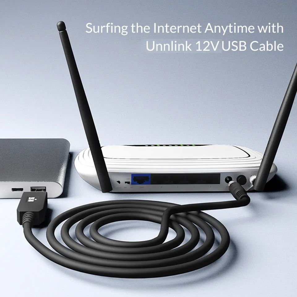 Модуль питания Unnlink для Wi Fi роутера 1 м 5 в пост. Тока 12 В 0 8 А USB постоянный ток 5*2 мм