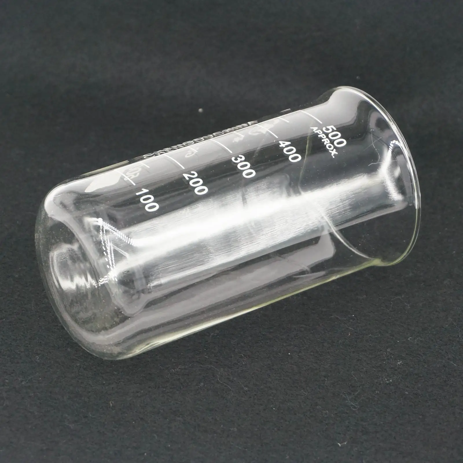 500 мл высокая форма стакан из боросиликатного стекла для химической лаборатории прозрачный стакан утолщенный с носиком