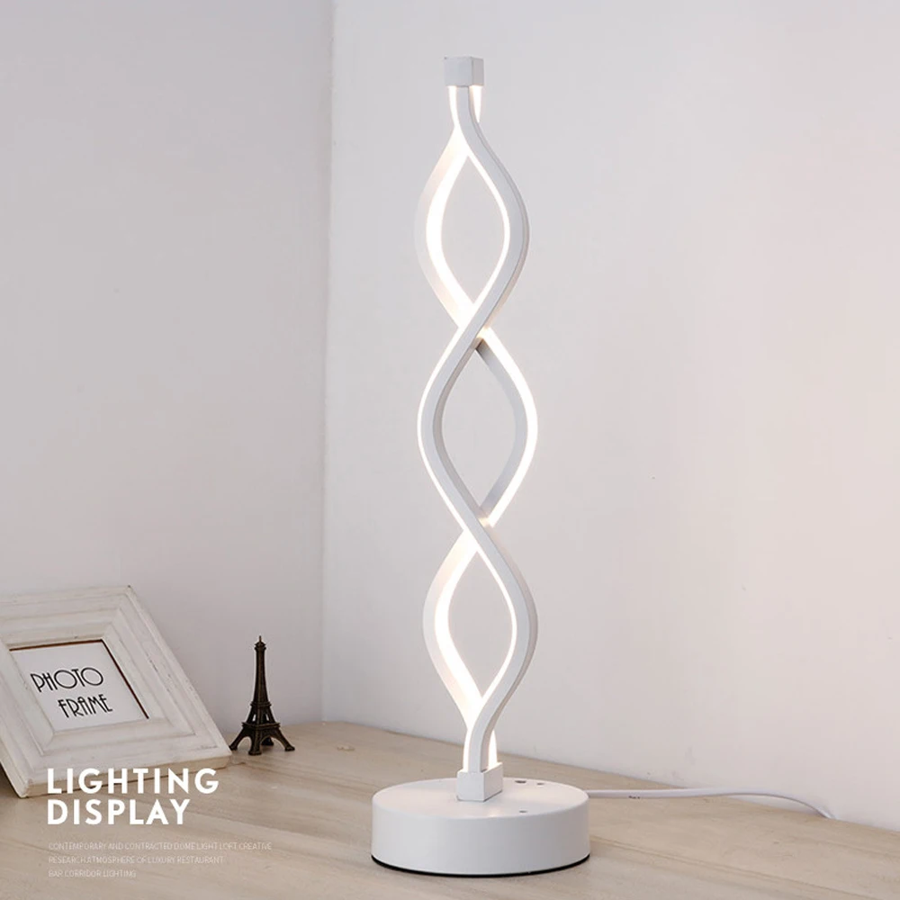Candeeiro de Mesa Proteção para os Olhos Moderno Quarto Estudo Lâmpada Cabeceira Minimalista Acrílico Alumínio Eua - ue Plug 18 w Led 10 cabeceira minimalista acrílico alumínio lâmpada eua ue plug