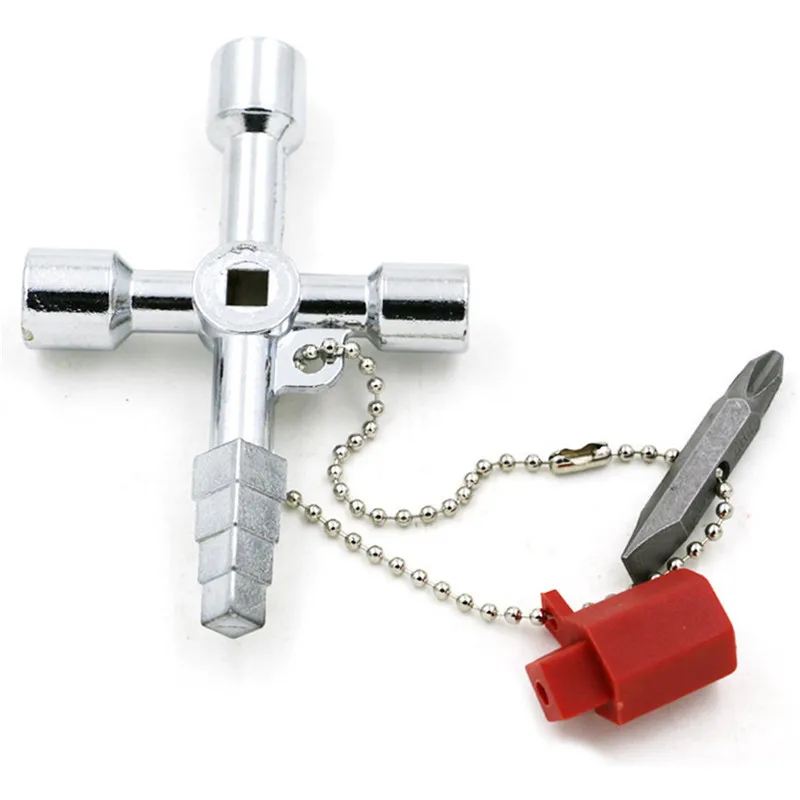 

High Quality Universal Cross Square Triangle Train Electrical Cabinet Elevator Key Wrench Explosion-proof Cross Wrench Newest