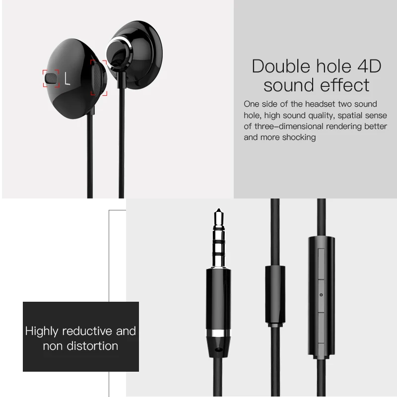 PZOZ In-ohr Stereo Bass Kopfhörer Gaming Ohrhörer Headset Sport Verdrahtete Kopfhörer Mit Mikrofon