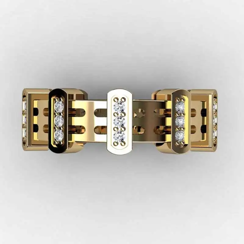 Мужские кольца Huitan в стиле хип-хоп, серебро/золото/розовое золото, геометрическое мужское кольцо с камнем, модные подарки, кольцо для гаджета