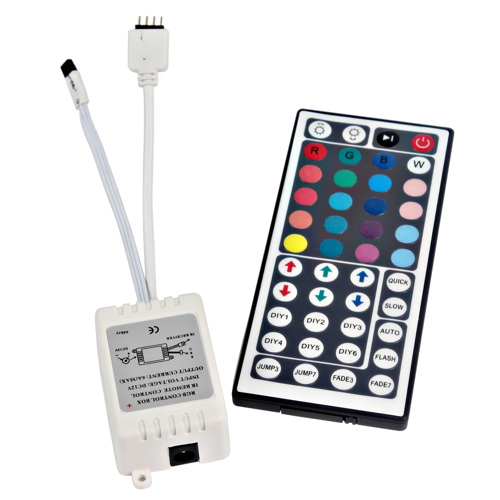 cheap iTimo 44 Keys Wireless DC 12V RGB Controlers IR Remote Dimmer Lighting Accessories LED Strip Controller Home Decoration
