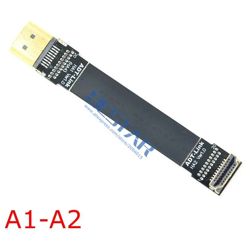 A1 HDMI 2 0 A Male to FPV Mini Micro экранированный FPC плоский кабель 4k 60Hz 5 см м для мультикоптера