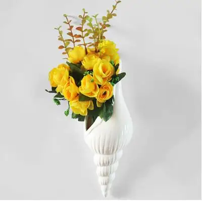 Креативная ваза в керамической оболочке, настенный Конч, домашние рукодельные украшения