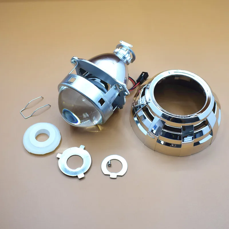 

Upgrade Metal 3.0'' H1 Projector Leader HID Bi-xenon Headlight Projector Lens Fits H4 H7 LHD With Rover Shroud