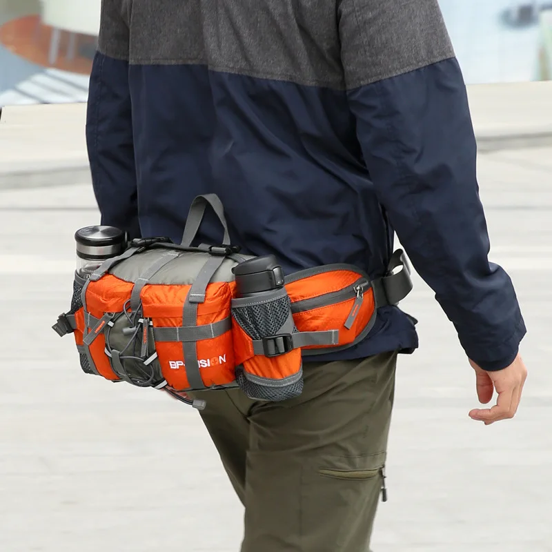 

Outdoor waist bag men and women multi-function mountaineering riding hiking backpack men waterproof sports leisure fishing bag