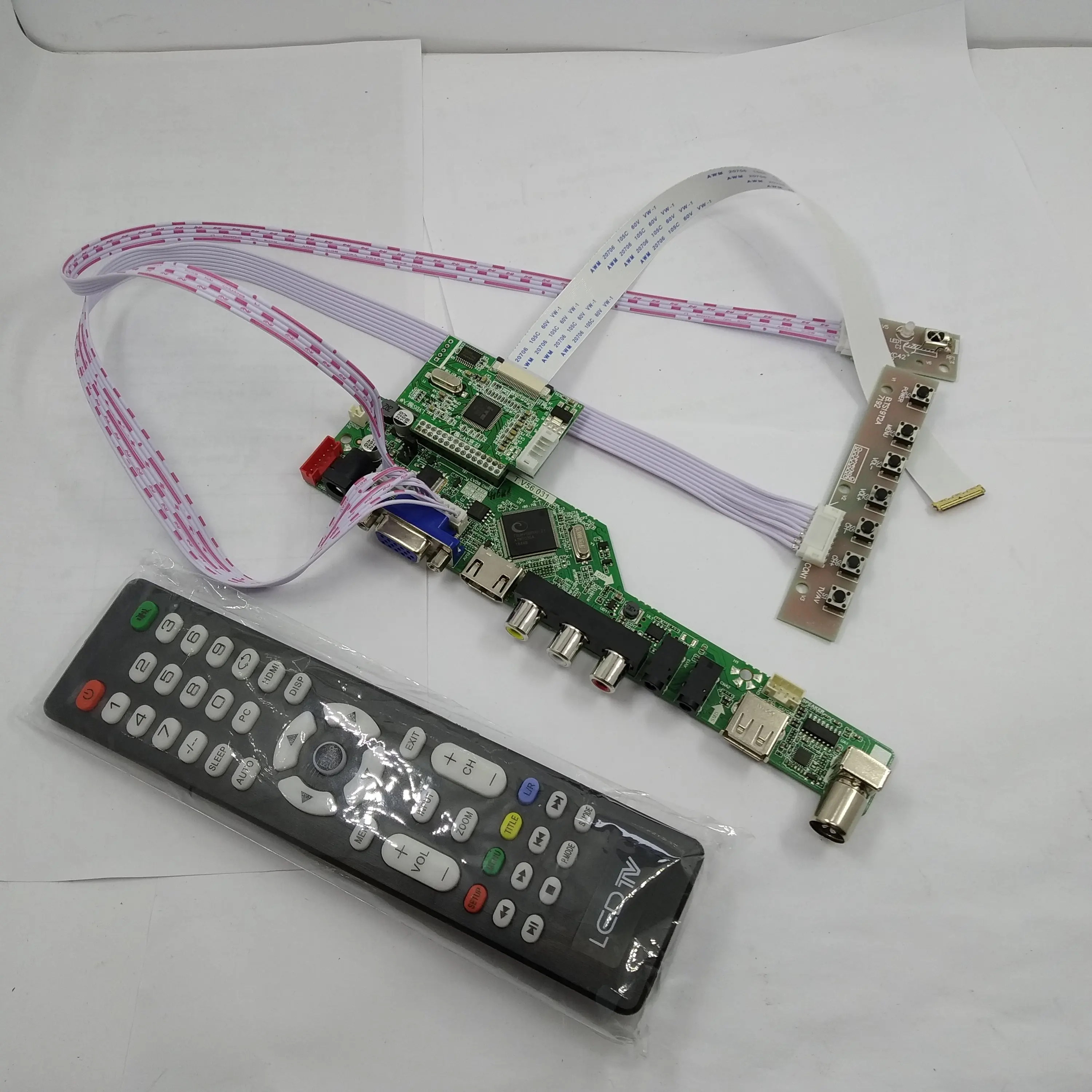  TV HDMI EDP LCD VGA Adapter USB 40pin Controller board LED AV For LP156WF7(SP)(A1) 1920X1080 Panel  - 33029782447