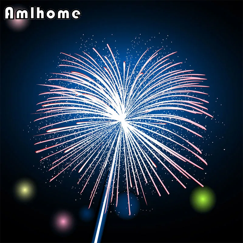 AMLHOME New 5D DIY Diamond Painting Cross Stitch Fireworks Diamond