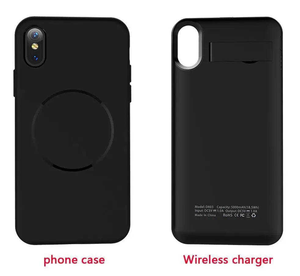 2019 Новинка! пользовательская батарея чехол для iPhone X XS Беспроводное зарядное