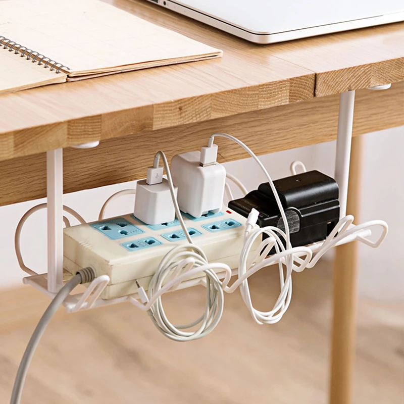 

Power Wire Finishing holder Table bottom Router storage holder Wire Socket Organizer Rack Free punch Plug Hanging Rack