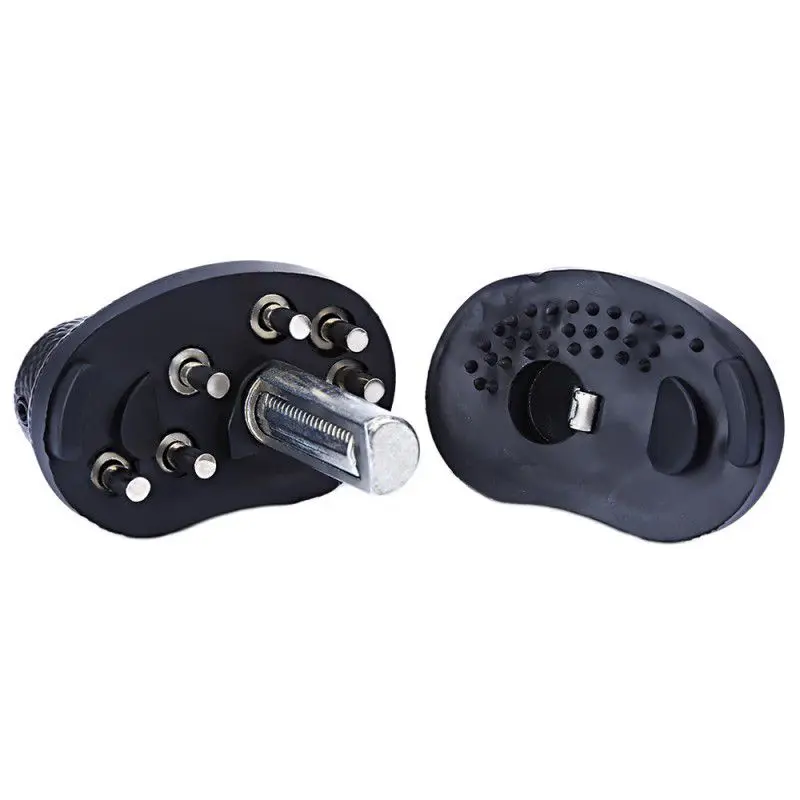 

2019 Exquisite 3-Dial Zinc Alloy Trigger Password Lock Gun Key 5.60 X 6.50 X 3.20 Cm Black No Keys