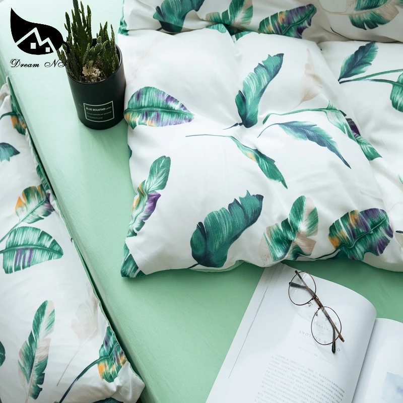 Dream NS тропический лес банановый лист дизайн промытый хлопок постельное белье для скандинавских Простой Чехол Наволочка для дома спальня гостиная