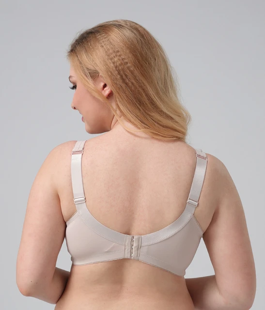 White Big Women Bra Soft Full Coverage Bras for Women Big Size