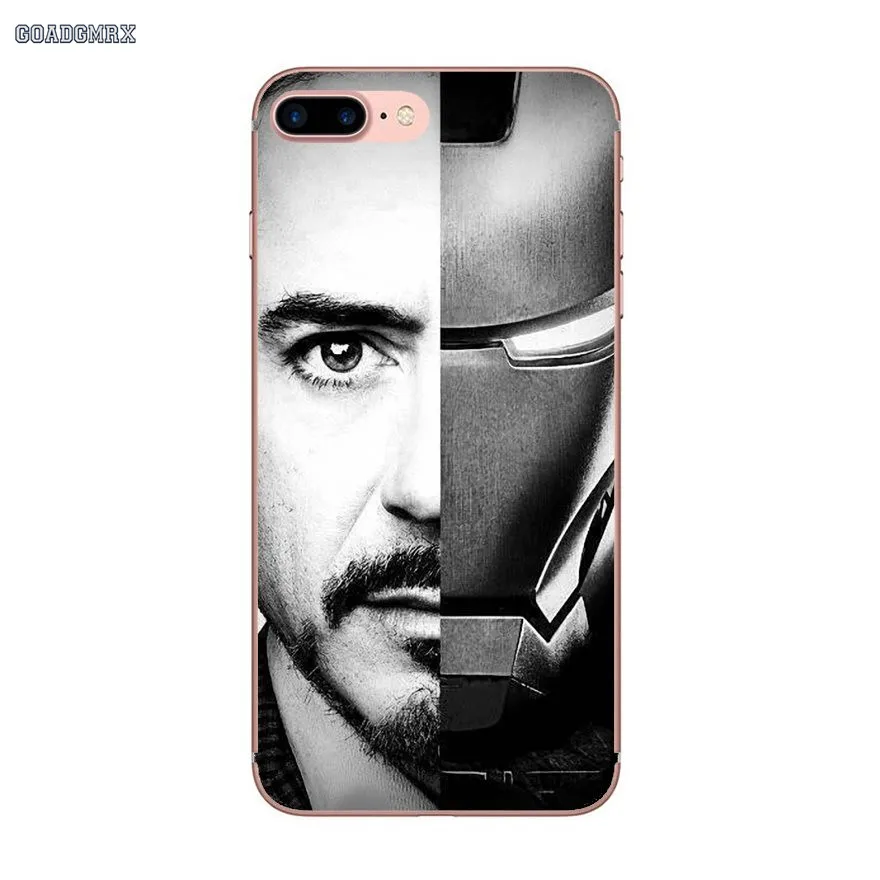 Железный человек Робер Дауни Jr для Samsung Galaxy J3 J5 J7 A3 A5 A7 2015 2016 2017 Note 3 4 5 8 мягкие
