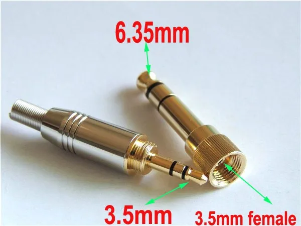 10-sets-Stereo-6-35mm-Male-Plug-to-3-5mm-Jack-3-5mm-Male-Stereo-for