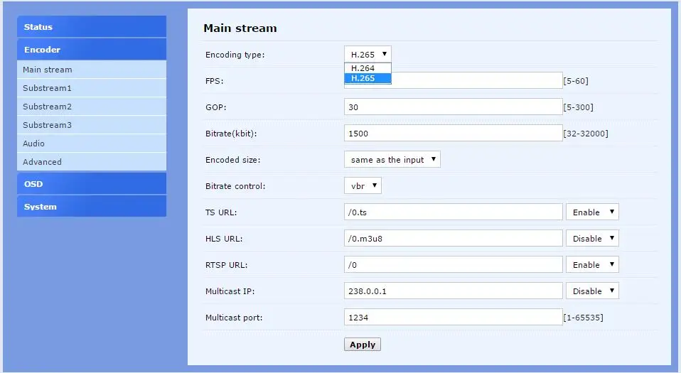 ESZYM H.265/ H.264 SDI WIFI кодер поддержка 3G RTMP для прямых трансляций таких как wowza fms youtube