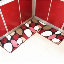 40X60+ 40X120 CM/Набор Фланель Поглощать Воду Кухня Мат Домой Вход/Прихожей Коврик Anti-Slip Ванной Carpet Гардероб Area Rug