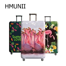 HMUNII Фламинго чемодан защитный чехол многоцелевой аксессуары для путешествий, дорожный Багаж пылезащитный чехол для 18 до 32 дюймов