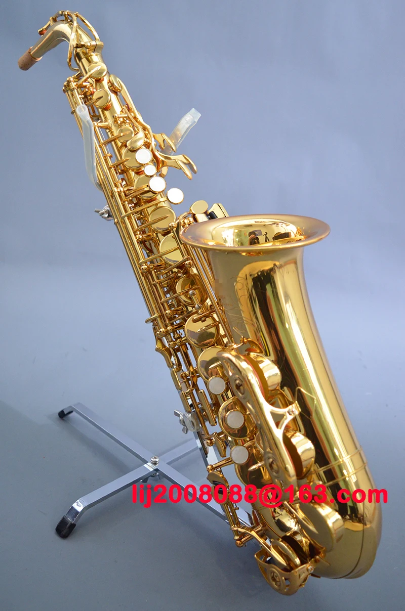 

Japan Brand Saxophone Alto 475 Electrophoresis Gold Key Sax Alto professional musical instruments saxofone with case Mouthpiece