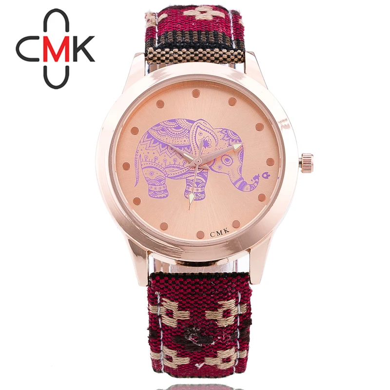 

2019 CMK luxury Brand Fashion Casual Gold Quartz Watch Women Leather Rainbow strap Watches Relogios Feminino Christmas Gift