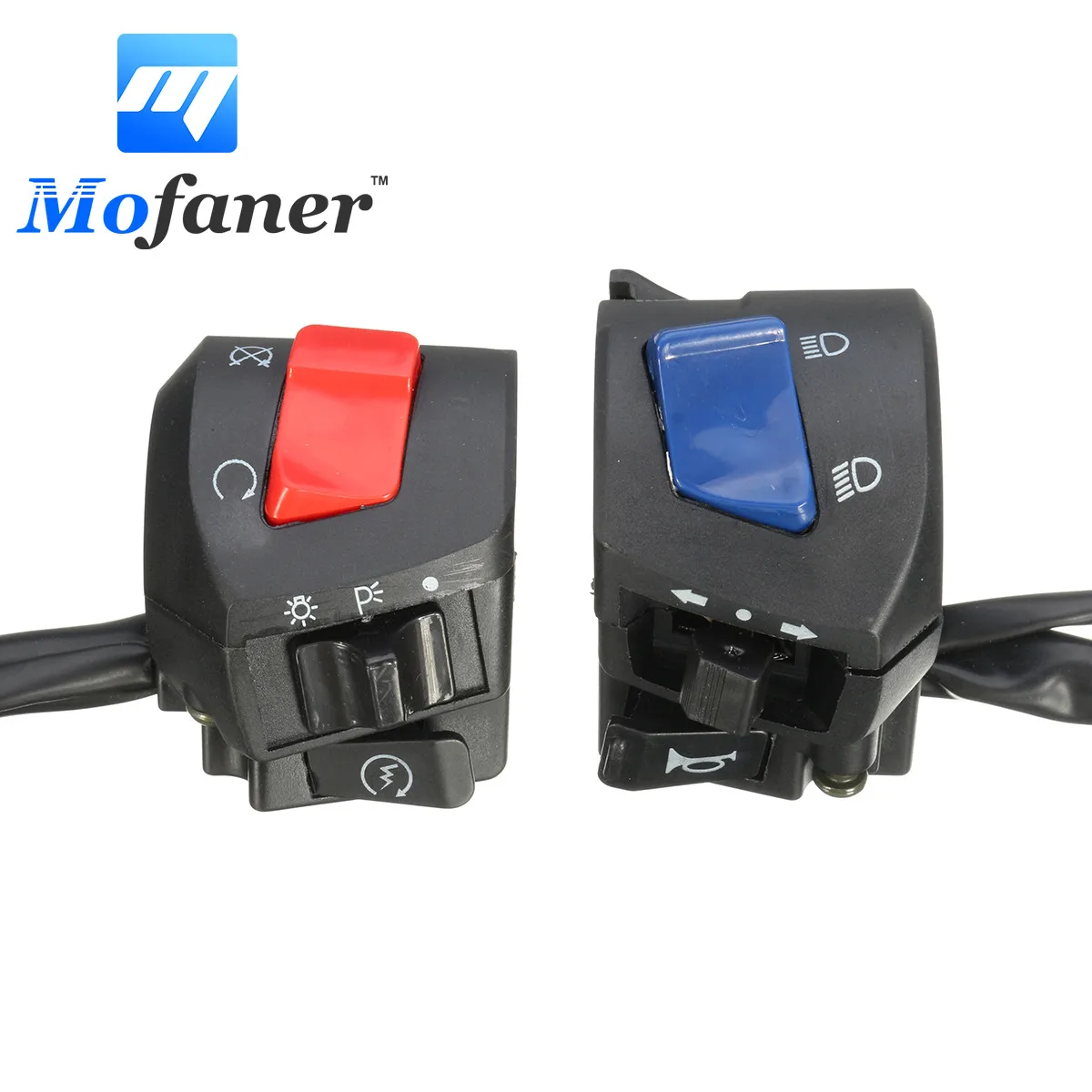 Buy 1 Pair 7/8" 22MM Motorcycle Handlebar Horn Turn