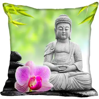 

Buddha Zen Stone Flower Pillowcase For Living Room Pillow Cover 33X33cm,45X45cm,40X40cm(one sides) Pillow Case