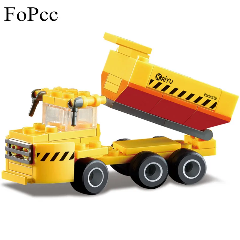 59 PCS City Construction Engineering Dump Trucks Building Blocks Assemble Bricks Educational