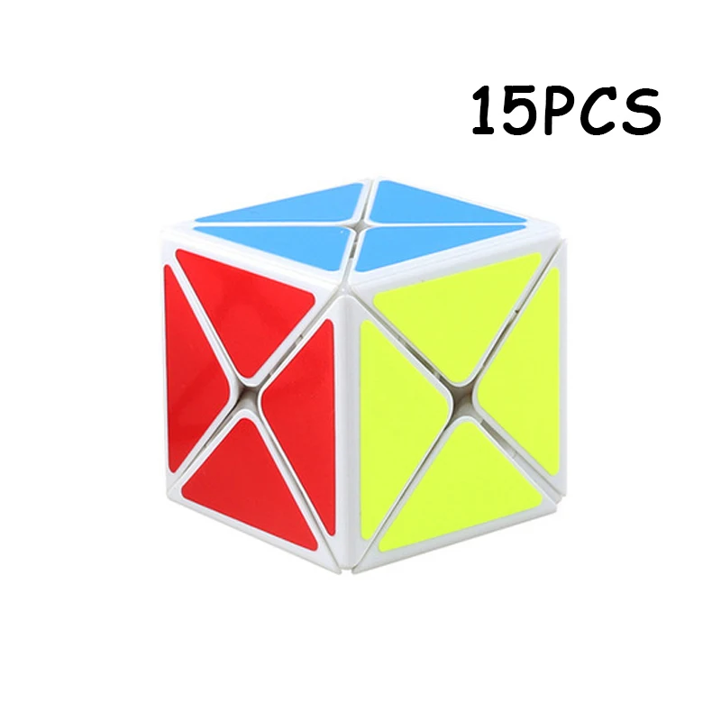 

15PCS ShengShou White 8 Axis Magic cube Speed Twist Puzzle Cubo magico Strange-shape Neo Cube Educational Toys For Children Gift