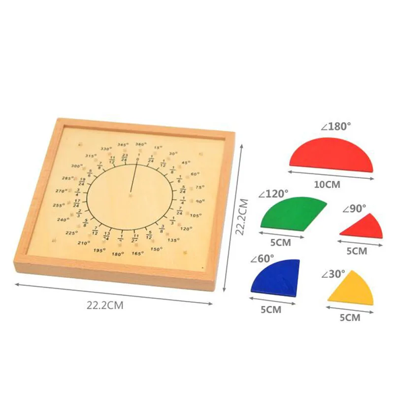 Обучающая игрушка, детские игрушки, обучающее средство по математике, фракционная пластина, соотношение окружности дерева