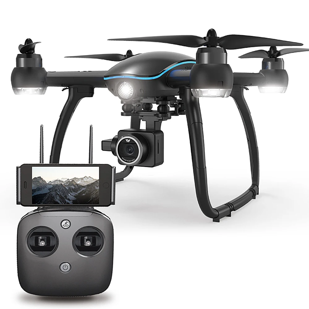 

W GPS RC Drone with Camera 1080P 2.4G Wifi FPV Follow Me Surround Mode Auto Return Altitude Hold Quadcopter RC Toys for Children
