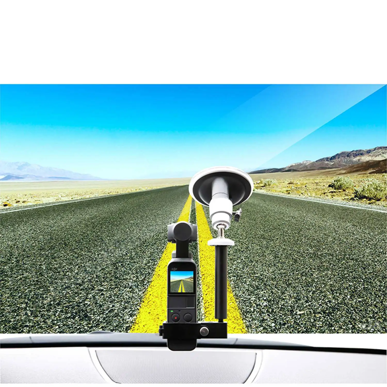  For Dji Osmo Pocket Camera 360 Degree Car Holder Windshield Mount Bracket Stand