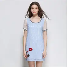 High Quality Plus Size Women Clothing Bodycon Dress Embroidery Lace Summer Dress Womens Sexy Dresses Party Night Club Dress 5XL