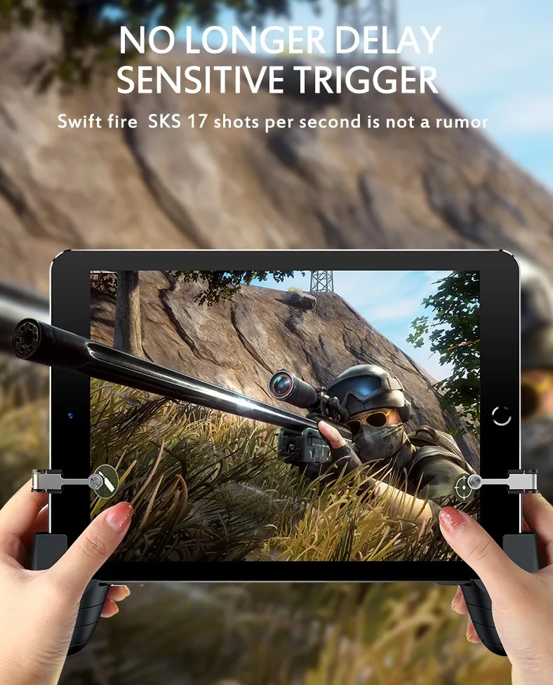 Для Ipad Tablet емкость L1R1 Кнопка стрельбы цели триггеры геймпад джойстик COD PUBG