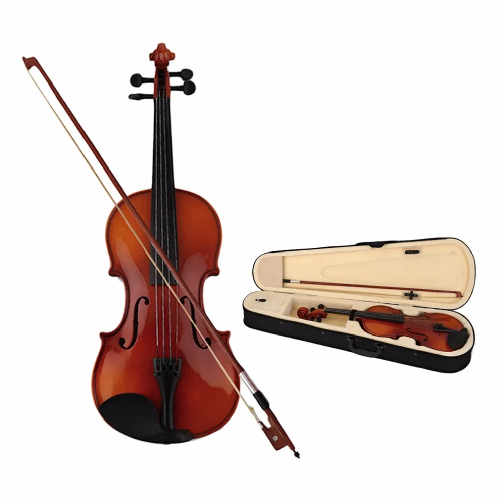 

Astonvilla Professional Spruce 4/4 Violin Solid Wooden Lacquer Light 4-String Maple Fiddle with Portable Bag For Beginner